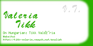 valeria tikk business card